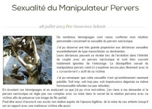 Sexualité du Manipulateur Pervers