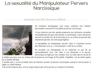 La sexualité du manipulateur pervers narcissique