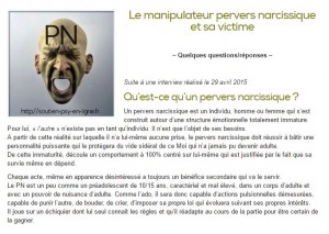 Le manipulateur pervers narcissique et sa victime