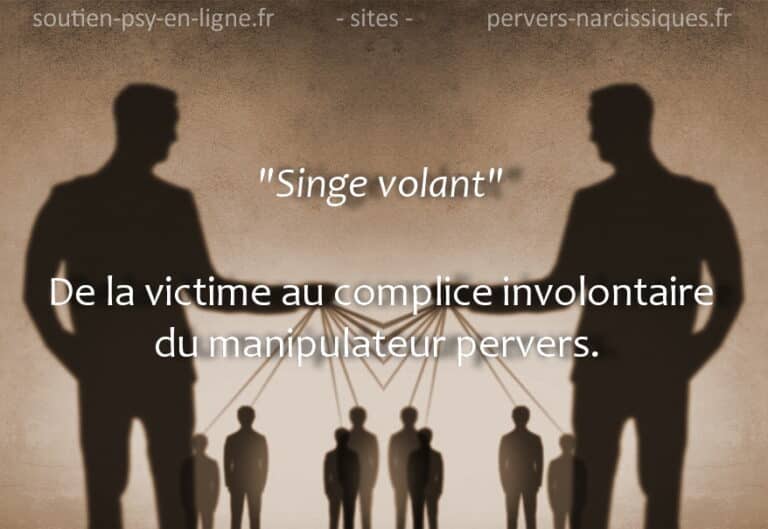 "Singe volant" - De la victime au complice involontaire du manipulateur pervers.