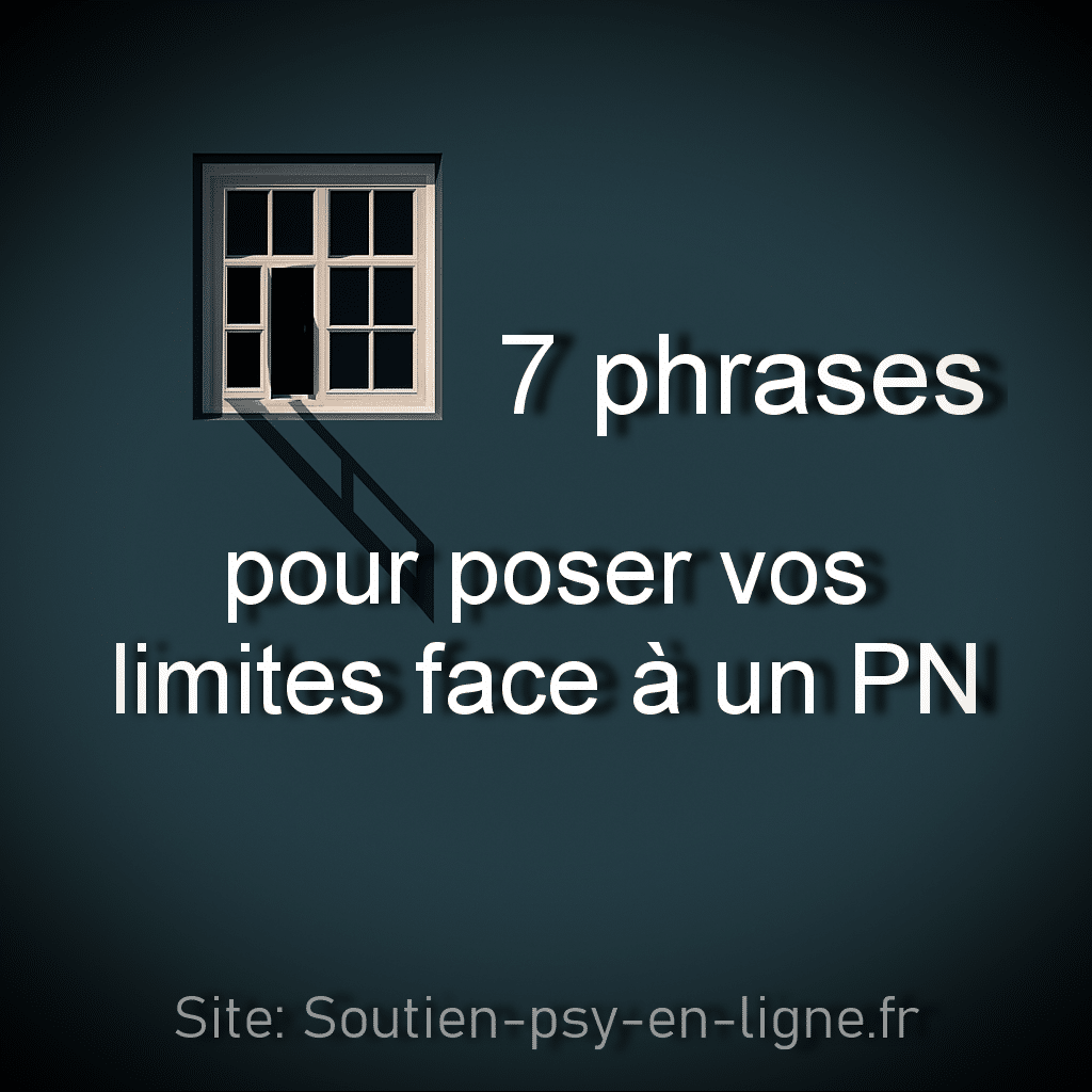 7 phrases pour poser vos limites face à un PN